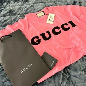Pink GUCCI T-shirt new with tags